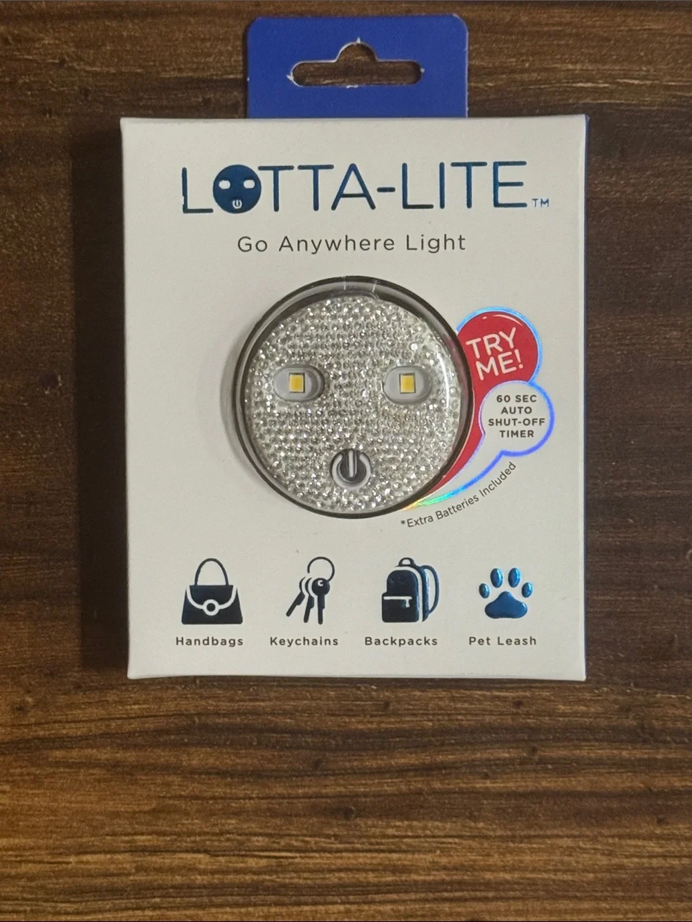 PurseN Lotta-Lite Go Anywhere Light in a rhinestone design